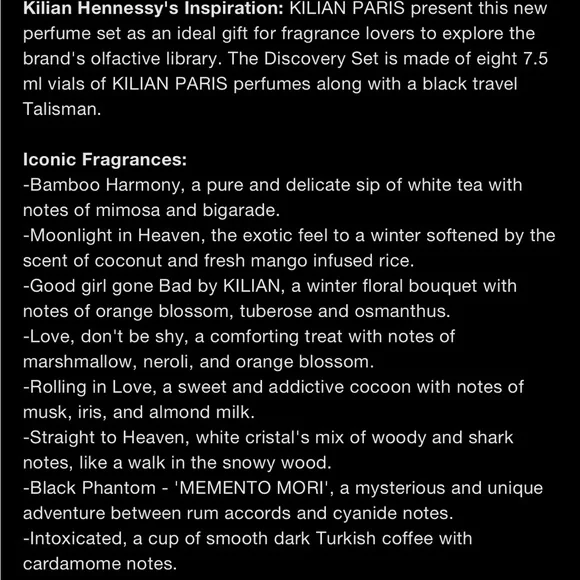 BNIB KILIAN PARIS 8 bottles frag grance Discovery Set brand new never opened - Picture 6 of 8